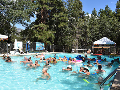 Enjoying the Pool at the West Coast Gathering Relax in the pool at the West Coast Gathering in Southern California