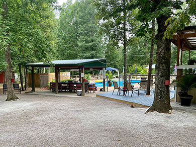 Explore the Whispering Oaks Pool Area